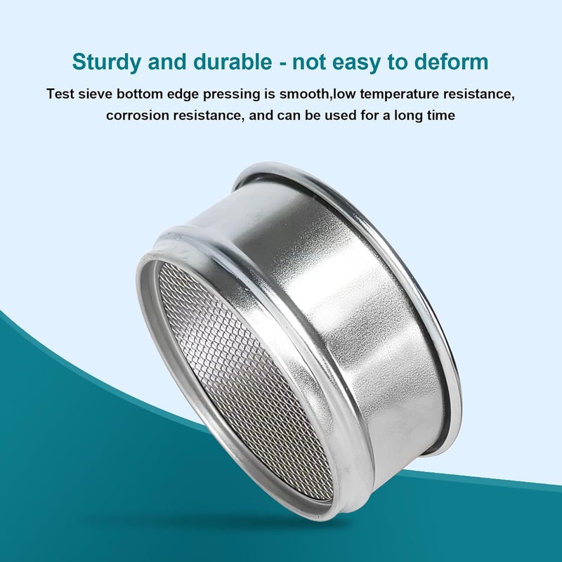 LVDALAB 304 Stainless Steel Mesh Lab Sieve, 16 Mesh(1.18mm) Aperture Test Sieve, 4inch(10cm) Economy Standard Analysis Sample Test Sieves for Industrial Laboratory Homes - Image 4